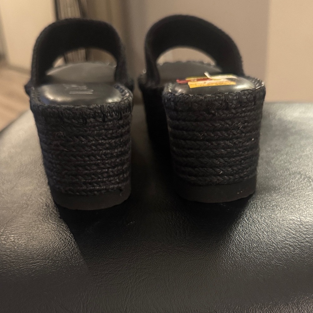 🔥Wild Pair Shermer Espadrille Slides Black Jute Size 8M🔥BRAND NEW NO BOX❣️ - Picture 11 of 16